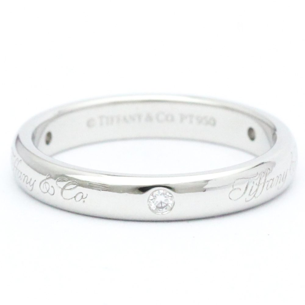 Tiffany Notes 3PD Ring Platinum Fashion Diamond Band Ring Silver - Picture 3 of 9